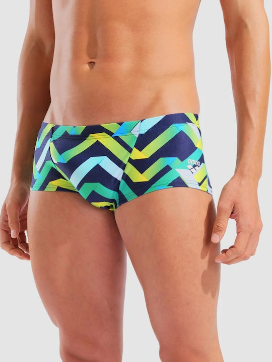 Men's Swimwear Shorts Black Multi, Green