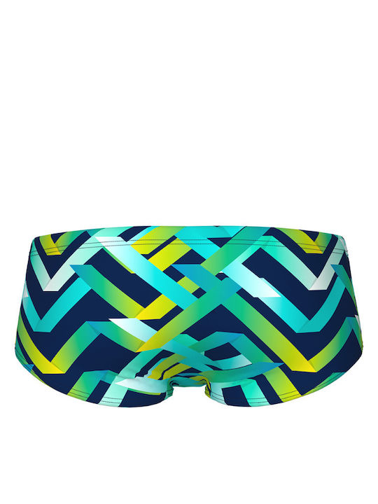 Men's Swimwear Shorts Black Multi, Green