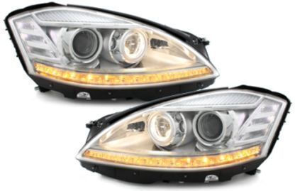 Φανάρια Εμπρός Led Mercedes W221 S-class 2005-2008 Λάμπες Η1 Σετ 2τμχ Mercedes Benz Sοναr