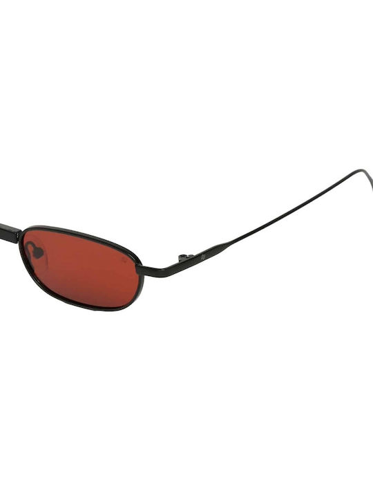 AV Sunglasses Megan Unisex Sunglasses with Black Frame and Red Lens