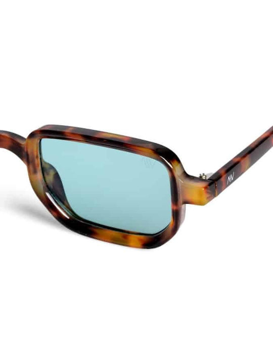 AV Sunglasses Kaia Unisex Γυαλιά Ηλίου με Καφέ Κοκκάλινο Σκελετό και Πράσινο Φακό