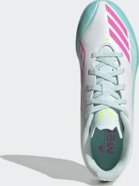 adidas Παιδικά Ποδοσφαιρικά Παπούτσια F50 Messi Club Geformt Weiß