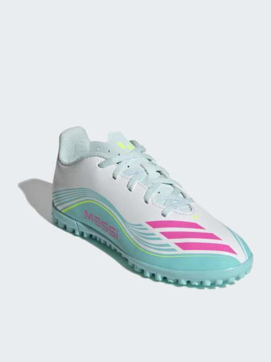 F50 Messi Club TF Kids Soccer Cleats & Shoes Turf White