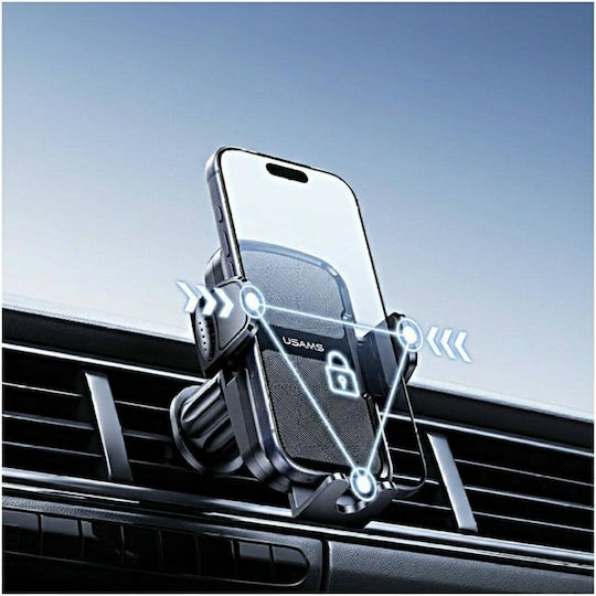 Usams Car Mobile Mount with Adjustable Hooks Black