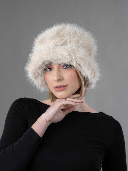 Elusso. Furry Women's Hat Beige