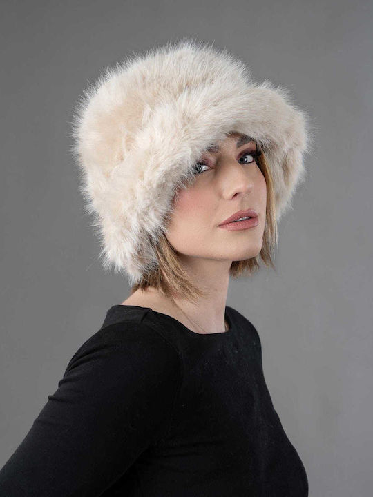 Elusso. Furry Women's Hat Beige