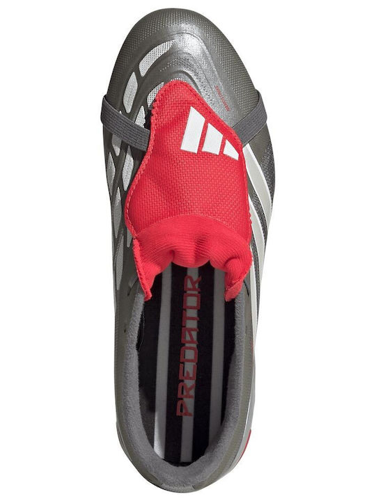 adidas Predator League Ποδοσφαιρικά Παπούτσια με Τάπες FG Ασημί