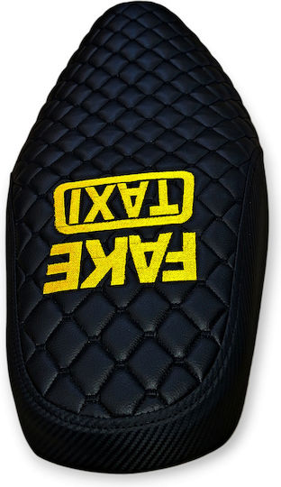 Suprax Helmin Gen2 Honda Капитонирано Баклавидно Калъфче За Седалка Черни Шевове Жълто Лого Fake Taxi