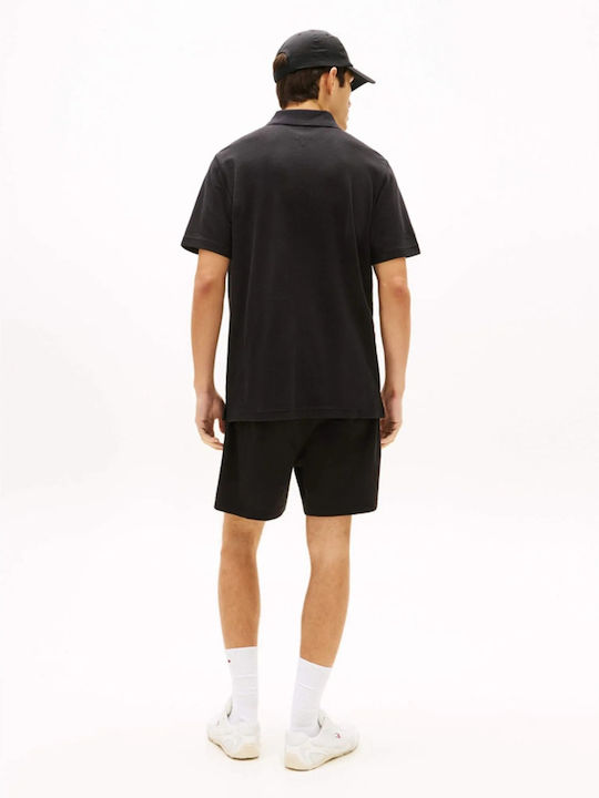 Tommy Hilfiger Tjm Polo Мъжка Черна Тениска