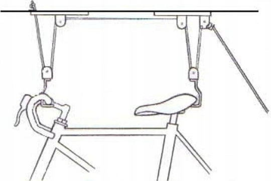 Dunlop Lift Bicycle Wall Mount with Rope up to 20kg