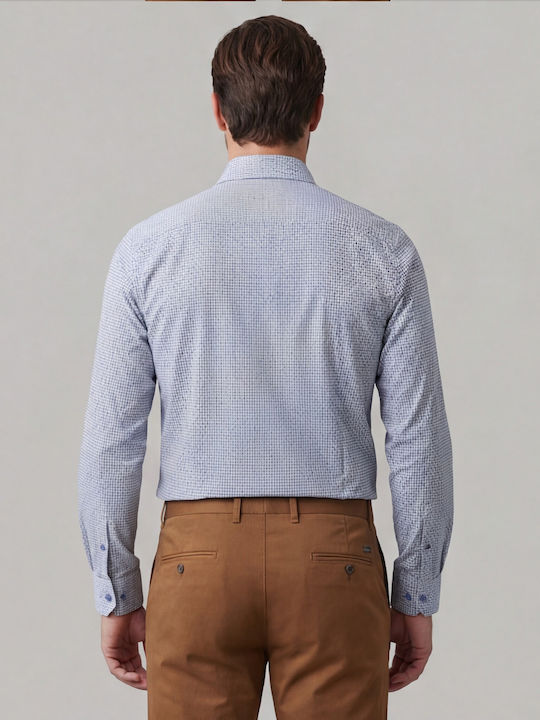Long-sleeved Cotton Shirt Sky Blue