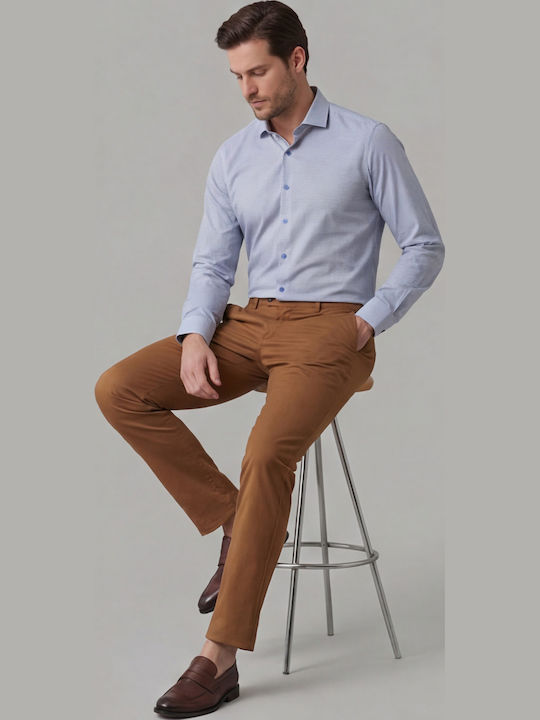 Long-sleeved Cotton Shirt Sky Blue