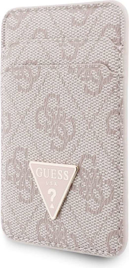 Guess Trianguläres Rosa Portemonnaie + Handgelenksschlaufe