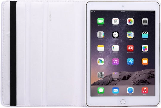 360 Flip Cover Δερμάτινη Λευκή (iPad Air 2)