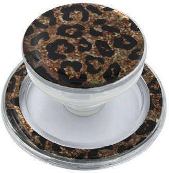 Pop Socket Magnetic Brown Leopard