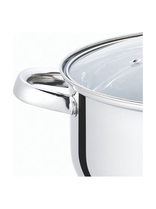 Swissgold Tiefer Edelstahl-Topf 2.8Es / 18cm