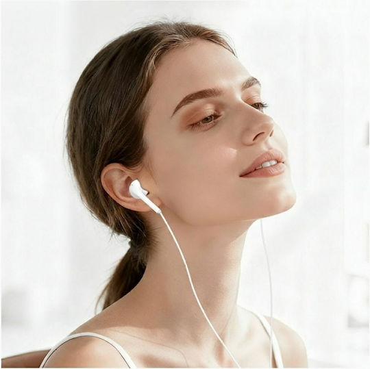 Usams Ep-50 In-Ear Freisprecheinrichtung Kopfhörer mit Stecker USB-C Weiß
