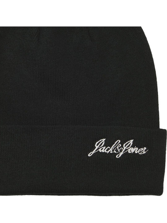 Beanie Ανδρικός Σκούφος Πλεκτός σε Μαύρο χρώμα