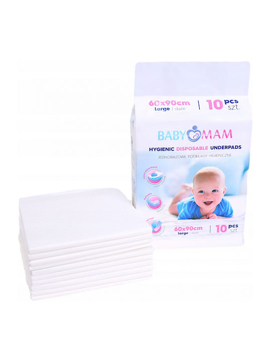 BabyMam Scutece Impermeabile de Unică Folosință 60x90εκ. 10buc