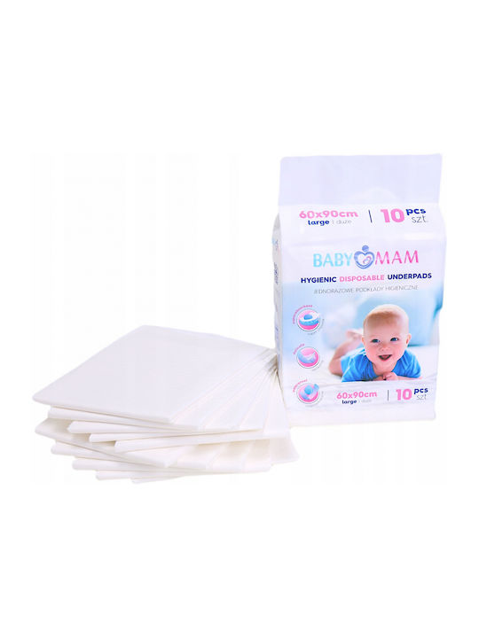 BabyMam Scutece Impermeabile de Unică Folosință 60x90εκ. 10buc