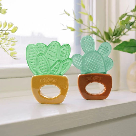 Teething Ring with Water BPA Free Silicone for 3 m+ 2 Pieces