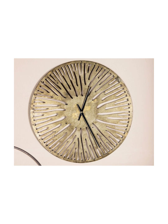 PTMD Collection Antikes Wanduhr Metallisch Gold 59x3.5cm