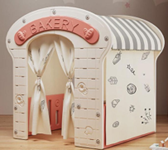 Căsuță De Joacă Pentru Copii The Happy Bakery Cu Bucătărie Roz 98x92x115cm