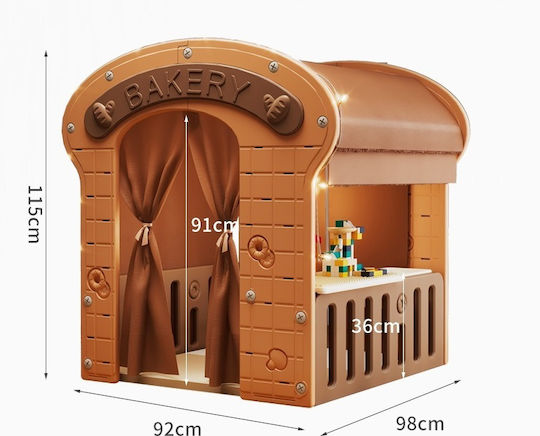 Căsuță De Joacă Pentru Copii The Happy Bakery Cu Bucătărie Roz 98x92x115cm