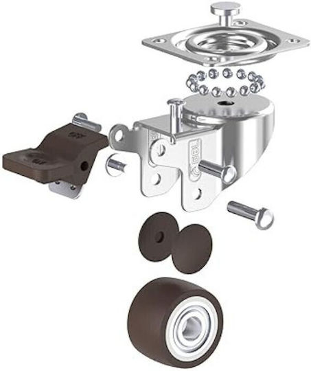 Gbl Ρόδα από Καουτσούκ 60x46mm