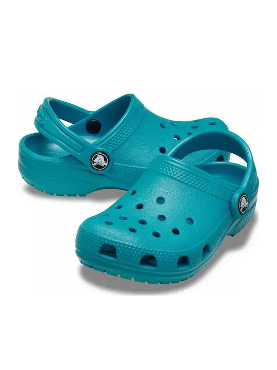 Crocs Classic Clog Детски Анатомични Обувки за Плаж Зелени