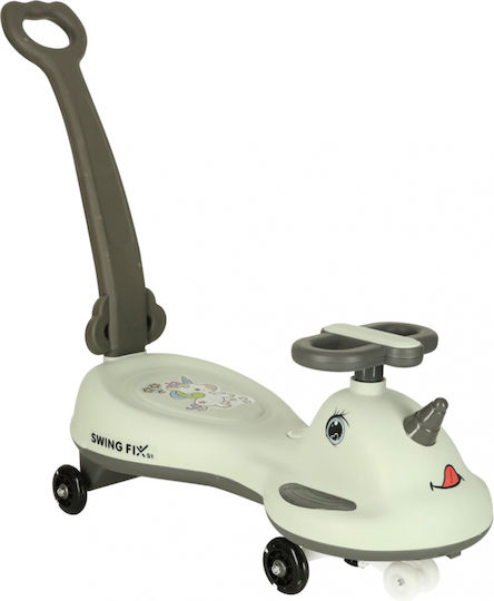 ikonka Baby Lauflernhilfe mit Elterngriff für 36+ Monate Weiß