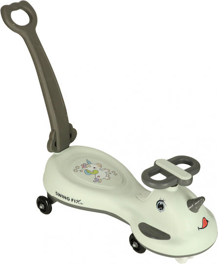 ikonka Baby Lauflernhilfe mit Elterngriff für 36+ Monate Weiß