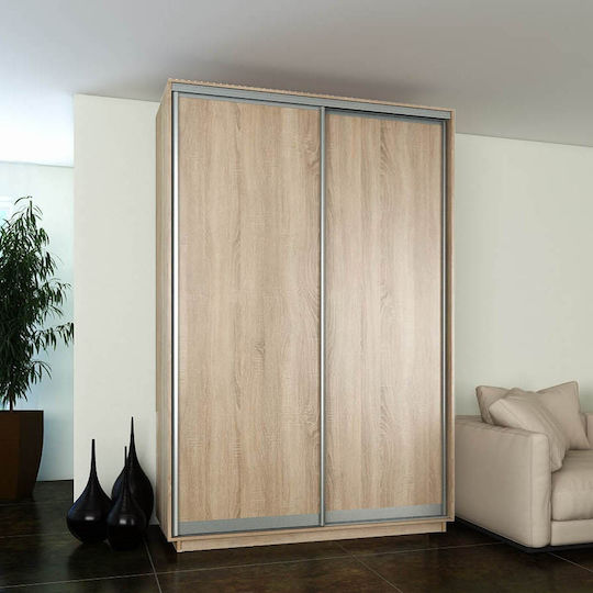 Diamont Δίφυλλη Ντουλάπα Συρόμενη Σονόμα 180x60x220cm