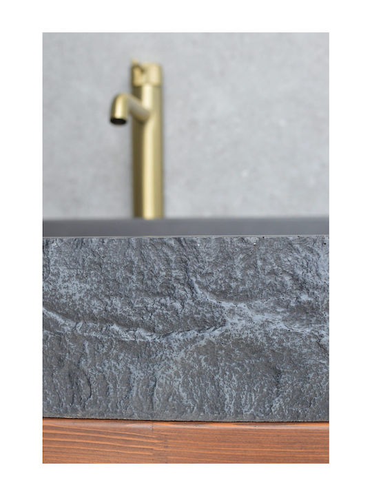 Countertop Sink Porcelain 80x40x12cm Black