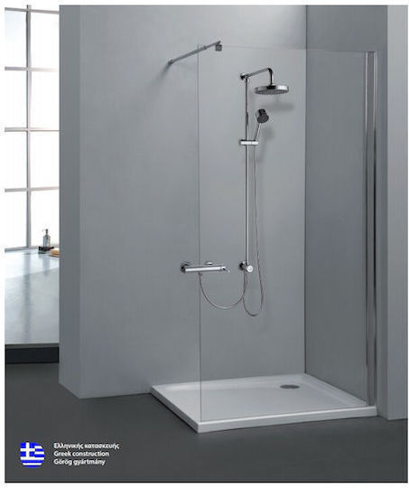 Karag Free 1 Σταθερό Πλαϊνό Ντουζιέρας 80x185cm