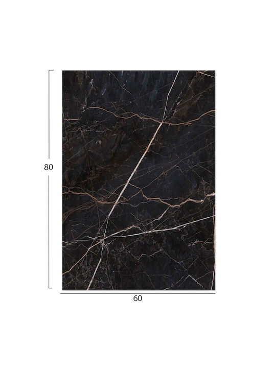 HomeMarkt Suprafață Rectangulară A Mesei HPL Marmură Neagră 60x80cm HM6350.34