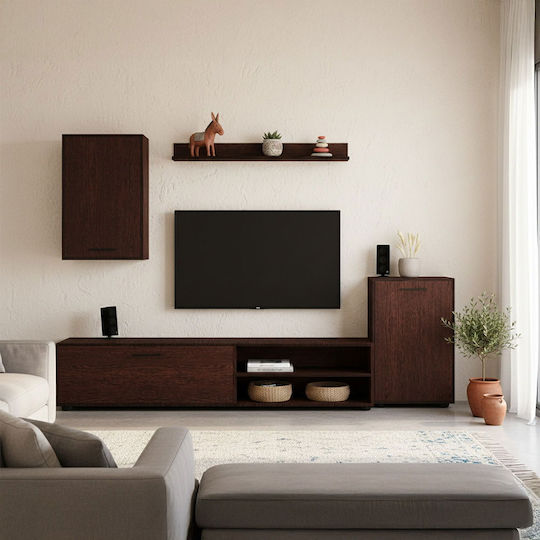 Living Room TV Unit Wenge L180xW33xH170cm