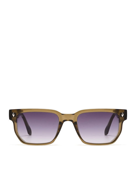 Red Raven Dante Unisex Ochelari De Soare Cu Ramă Din Plastic / Acetat Dark Champagne