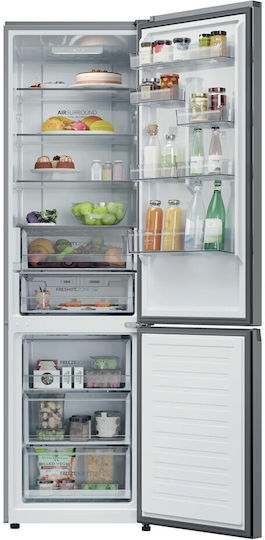 Haier Combină frigorifică 409lt Total NoFrost Î205xL59.5xA66.7cm. Inox HDPR1620ANPK