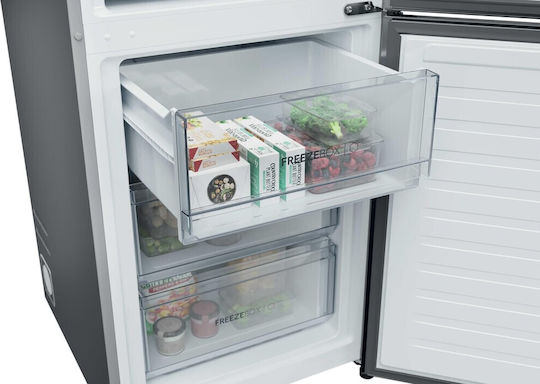 Haier Combină frigorifică 409lt Total NoFrost Î205xL59.5xA66.7cm. Inox HDPR1620ANPK