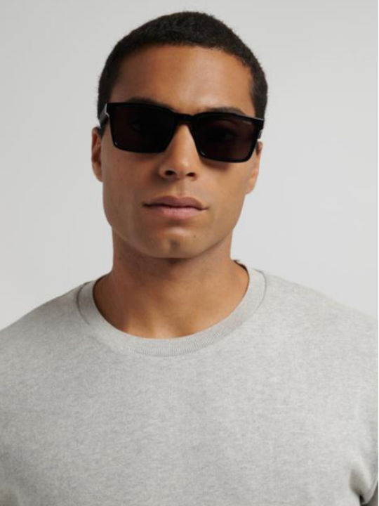 Boss Unisex Sunglasses with Black Horn-Rimmed Frame HG 1392/S 807/IR