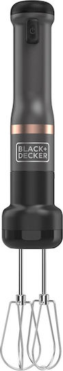Black & Decker Blender de Mână cu Tijă din Inox Negru