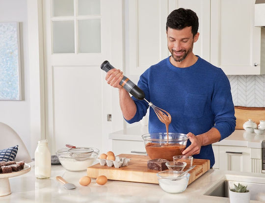 Black & Decker Ραβδομπλέντερ με Ανοξείδωτη Ράβδο Μαύρο