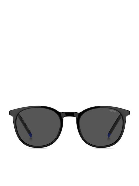 Boss Unisex Sunglasses With Black Horn-Rimmed Frame And Black Lens HG 1400 G/S 807/IR