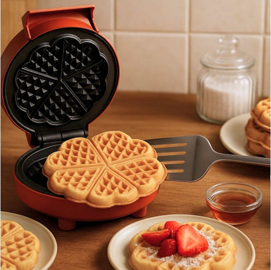Livoo Heart-Shaped Waffle Maker 1000W