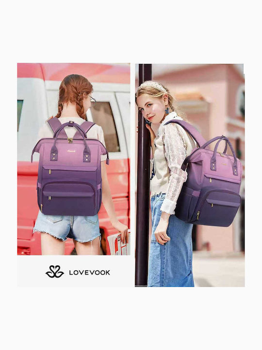 Lovevook Τσάντα Πλάτης για Laptop pink/purple MB2197