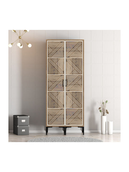 Dulap Două Uși Pp Lidya Crem 80x47x210cm