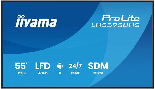 Iiyama LH5575UHS-B2AG Public Display LED IPS 4K UHD 55"
