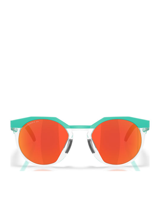 Oakley Hstn Prizm Sonnenbrillen Türkis mit Horn umrandetem Rahmen
