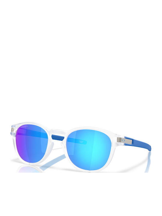 Oakley Latch Prizm Male Sunglasses with Transparent Horn-Rimmed Frame OO9265-76